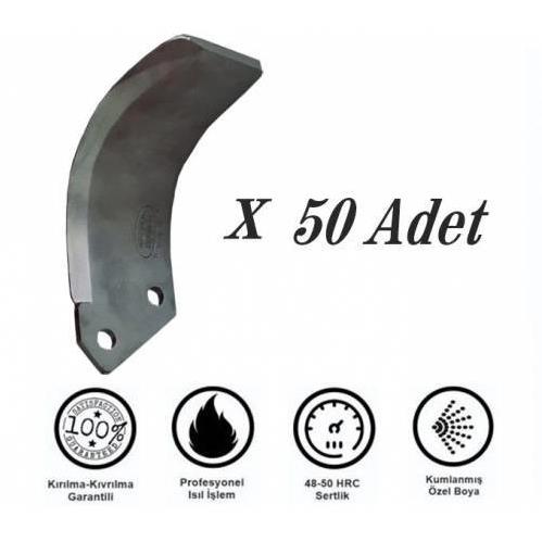 Ekstra Çelik C Tipi Rotovatör Bıçağı 7 mm 50 Adet-Yüksan Uyumlu