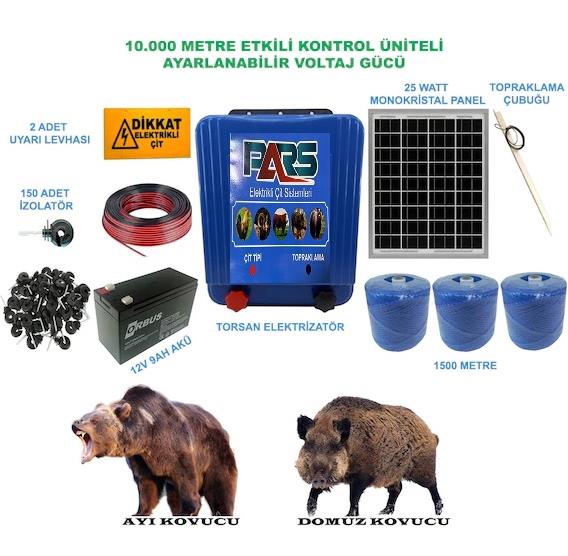 Pars Elektrikli Çit Ayı-Domuz Kovucu Eco Set 1500