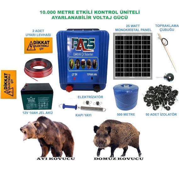 Pars Elektrikli Çit Ayı-Domuz Kovucu Eco Set 500
